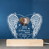 Custom Photo Resting Where No Shadows Fall - Memorial Personalized Custom Shaped 3D LED Light - Sympathy Gift, Christmas Gift For Family Members
