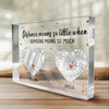 Location Map Distance Means So Little When Someone Means So Much - Couple Personalized Custom Map Rectangle Shaped Acrylic Plaque - Map Art, Gift For Husband Wife, Anniversary
