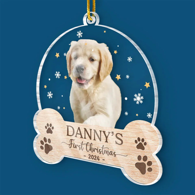 Custom Photo My Lovely Fur Baby - Dog & Cat Personalized Custom Ornament - Acrylic Custom Shaped - New Arrival, Christmas Gift For Pet Owners, Pet Lovers, First Christmas AMZ