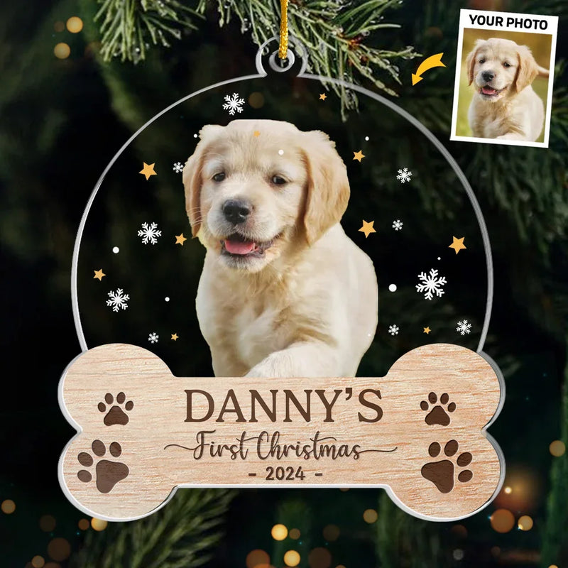 Custom Photo My Lovely Fur Baby - Dog & Cat Personalized Custom Ornament - Acrylic Custom Shaped - New Arrival, Christmas Gift For Pet Owners, Pet Lovers, First Christmas AMZ