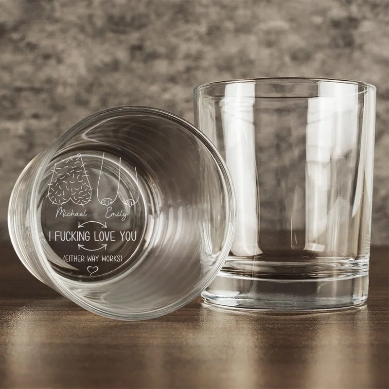 You Are My Heart’s Greatest Joy - Couple Personalized Custom Whiskey Glass - Gift For Husband Wife, Anniversary