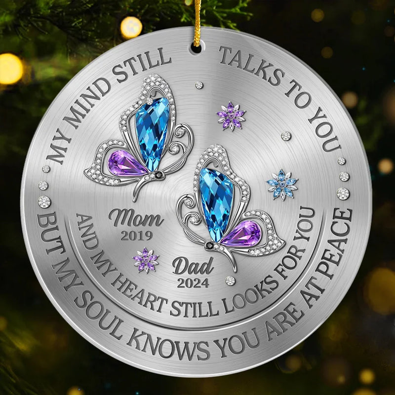 My Soul Knows You Are At Peace - Memorial Personalized Custom Ornament - Acrylic Custom Shaped - Sympathy Gift For Family Members