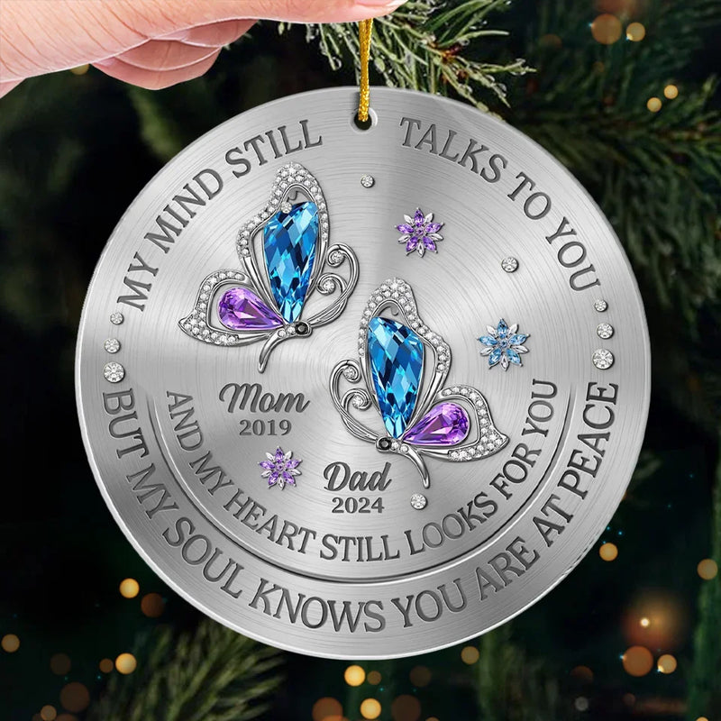 My Soul Knows You Are At Peace - Memorial Personalized Custom Ornament - Acrylic Custom Shaped - Sympathy Gift For Family Members