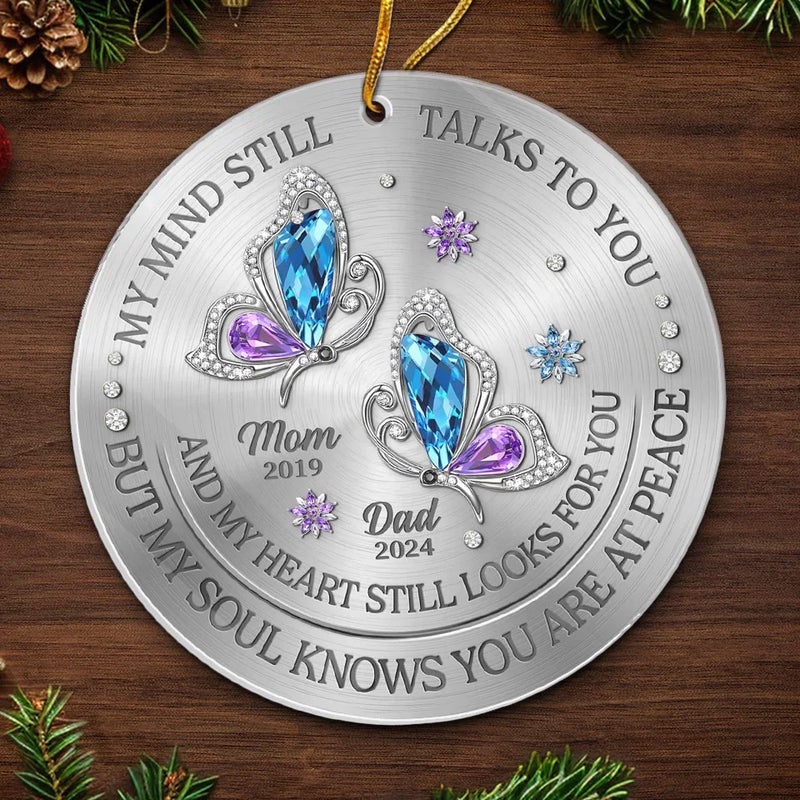My Soul Knows You Are At Peace - Memorial Personalized Custom Ornament - Acrylic Custom Shaped - Sympathy Gift For Family Members