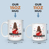 Our Love Is The Spark In Every Kiss - Couple Personalized Custom Mug - Christmas Gift For Husband Wife, Anniversary
