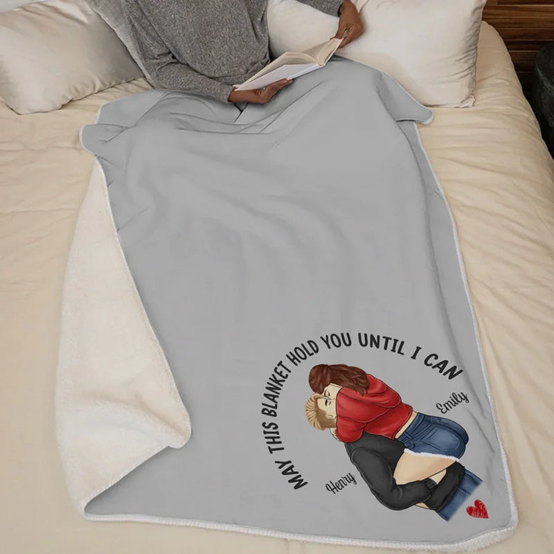 Forever Starts With Us - Couple Personalized Custom Blanket - Christmas Gift For Husband Wife, Anniversary, Long Distance Relationship