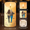 Friendship Goals Achieved - Bestie Personalized Custom LED Candle - Christmas Gift For Best Friends, BFF, Sisters