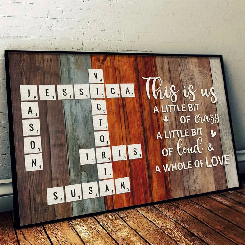 Family Love Is The Strongest Foundation - Family Personalized Custom Horizontal Poster - Christmas Gift For Family Members