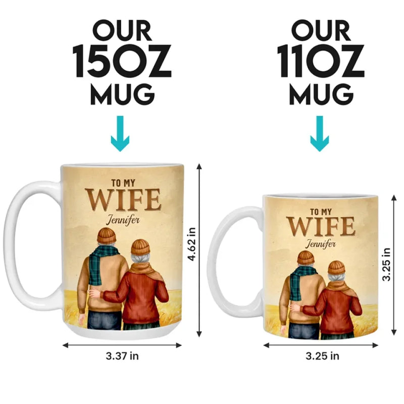 Forever And Always, My Love - Couple Personalized Custom Mug - Christmas Gift For Husband Wife, Anniversary