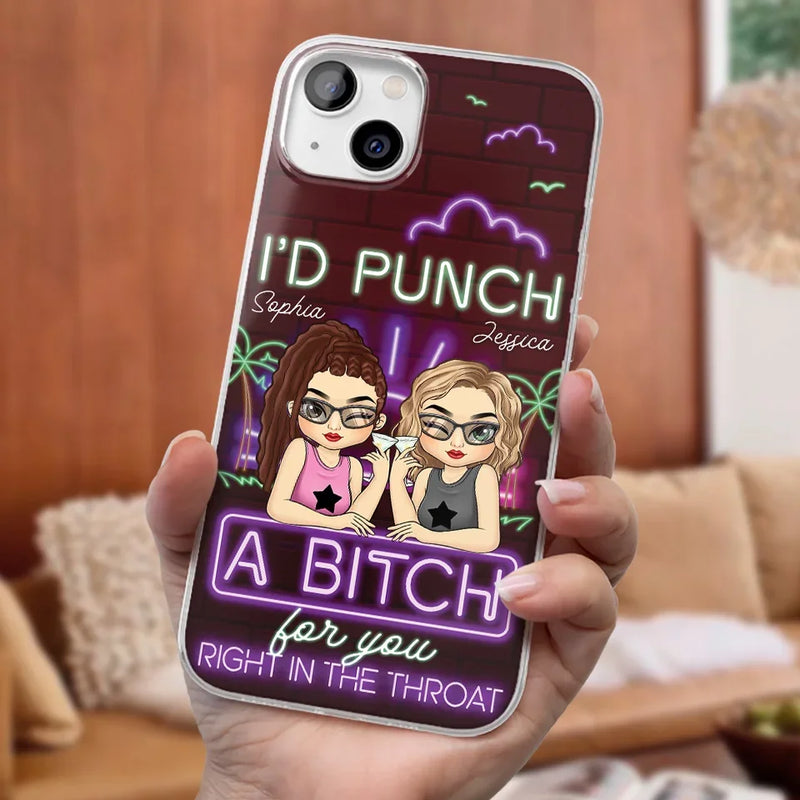 With You, It’s Always Fun - Bestie Personalized Custom Clear Phone Case - Gift For Best Friends, BFF, Sisters