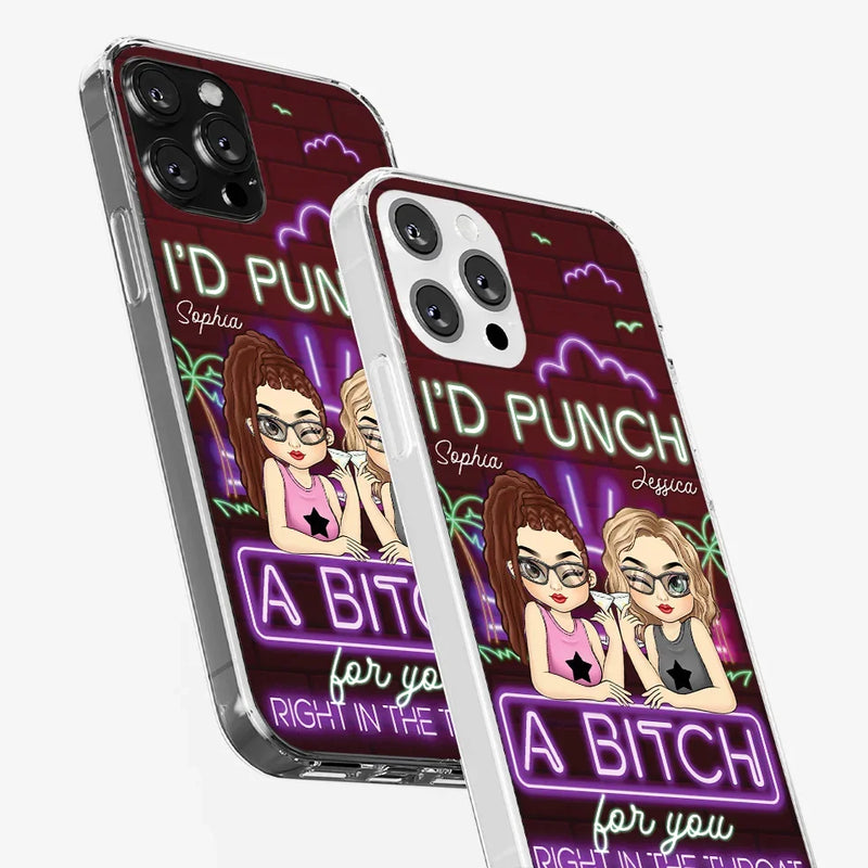 With You, It’s Always Fun - Bestie Personalized Custom Clear Phone Case - Gift For Best Friends, BFF, Sisters