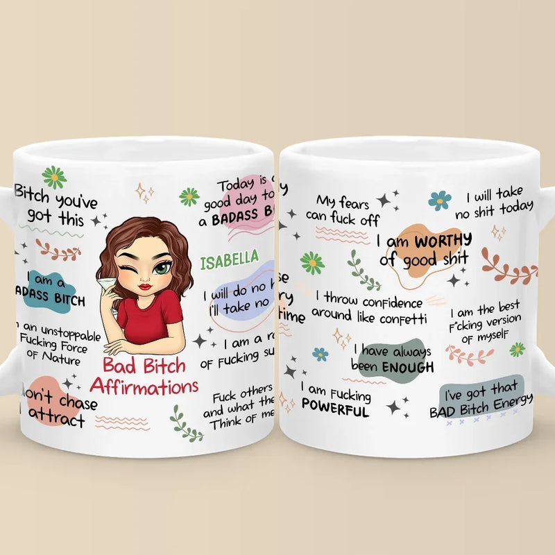 I Am The Best Version Of Myself - Affirmation Personalized Custom Mug - Gift For Yourself
