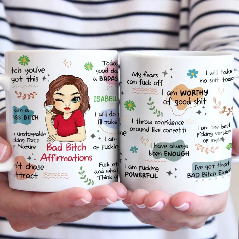 I Am The Best Version Of Myself - Affirmation Personalized Custom Mug - Gift For Yourself