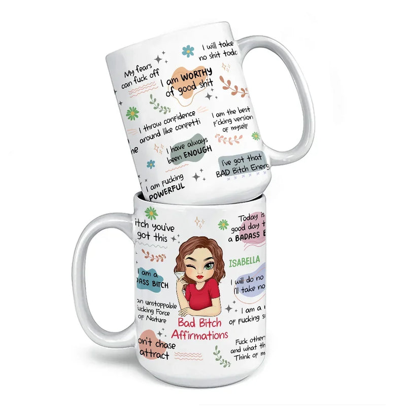 I Am The Best Version Of Myself - Affirmation Personalized Custom Mug - Gift For Yourself