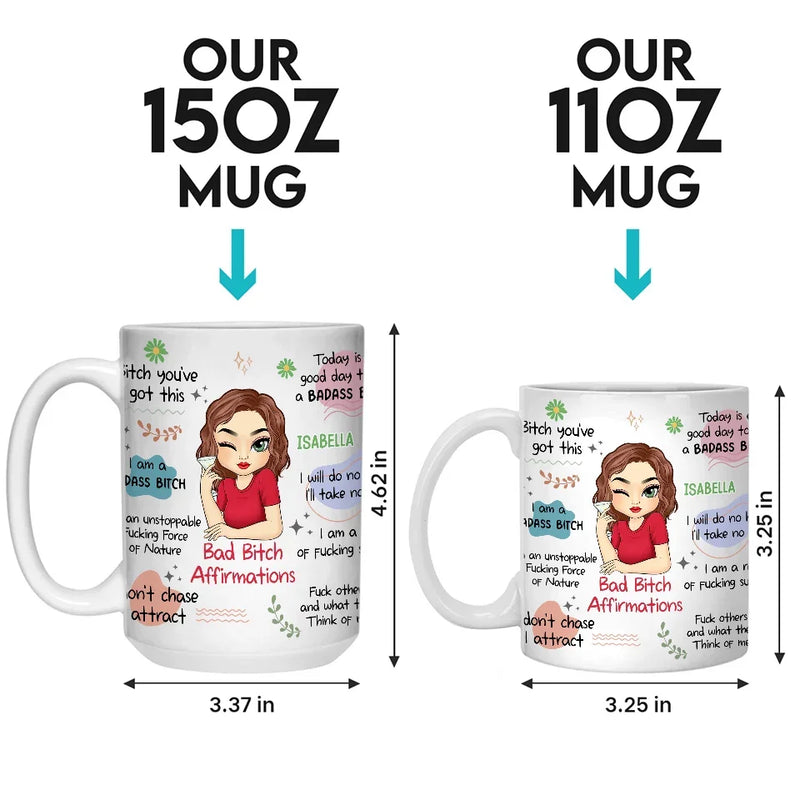 I Am The Best Version Of Myself - Affirmation Personalized Custom Mug - Gift For Yourself