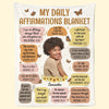 Custom Photo Wrap Yourself In Love Self-Love Affirmations - Friend Personalized Custom Blanket - Gift For Best Friends, Family Members, Coworkers, Yourself