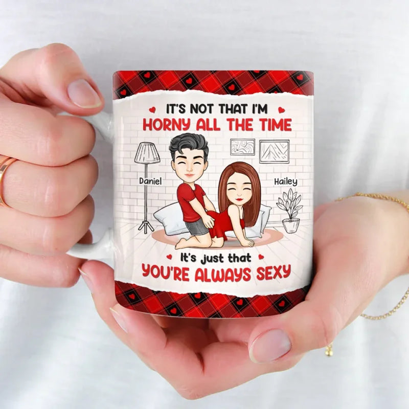 Naughty Vibes Only - Couple Personalized Custom Mug - Gift For Husband Wife, Anniversary