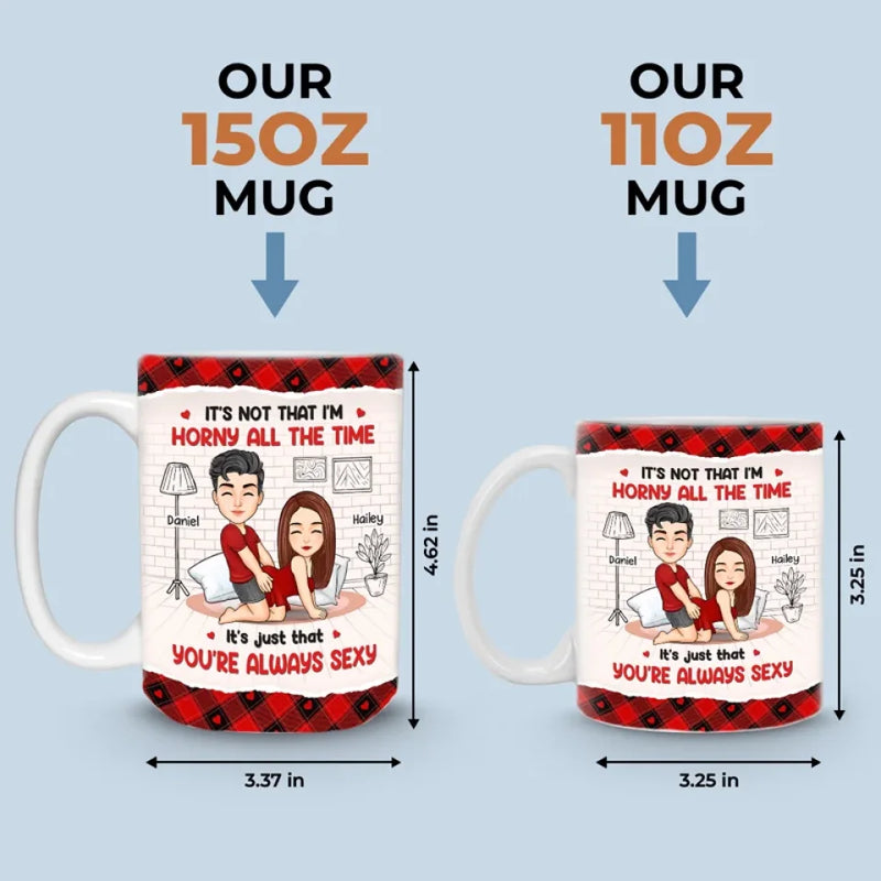 Naughty Vibes Only - Couple Personalized Custom Mug - Gift For Husband Wife, Anniversary