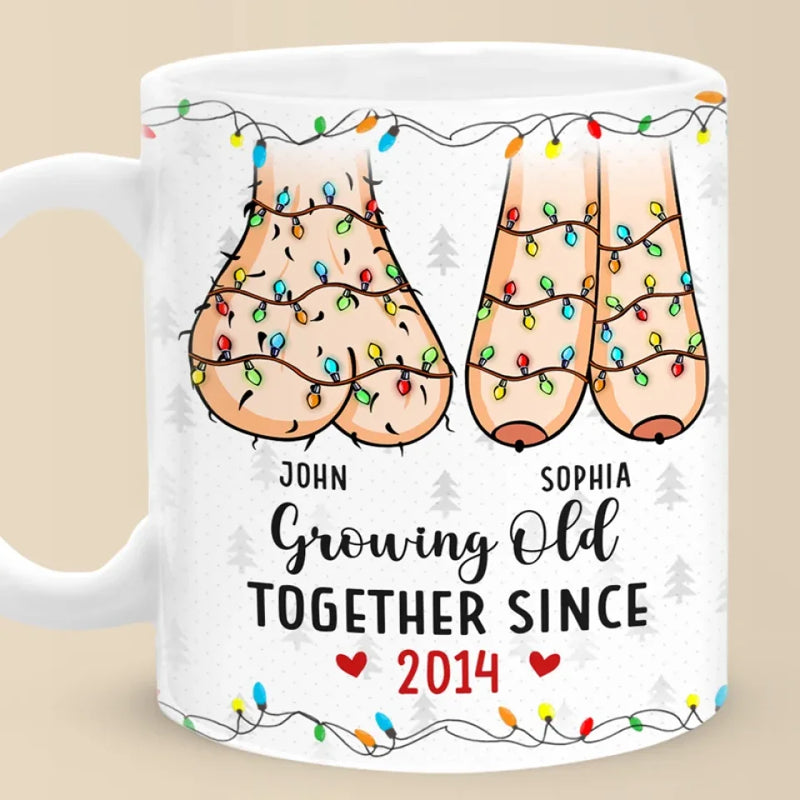 Our Love Is A Beautiful Blend Of Sweetness - Couple Personalized Custom Mug - Gift For Husband Wife, Anniversary
