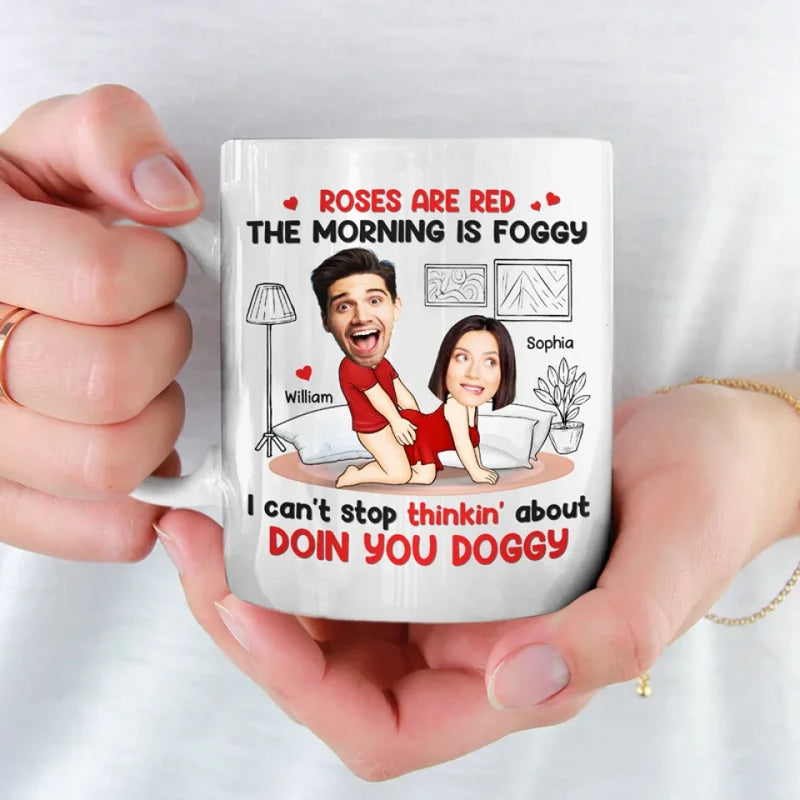 Custom Photo We're Not Just Naughty, We're Hilarious Too - Couple Personalized Custom Mug - Gift For Husband Wife, Anniversary