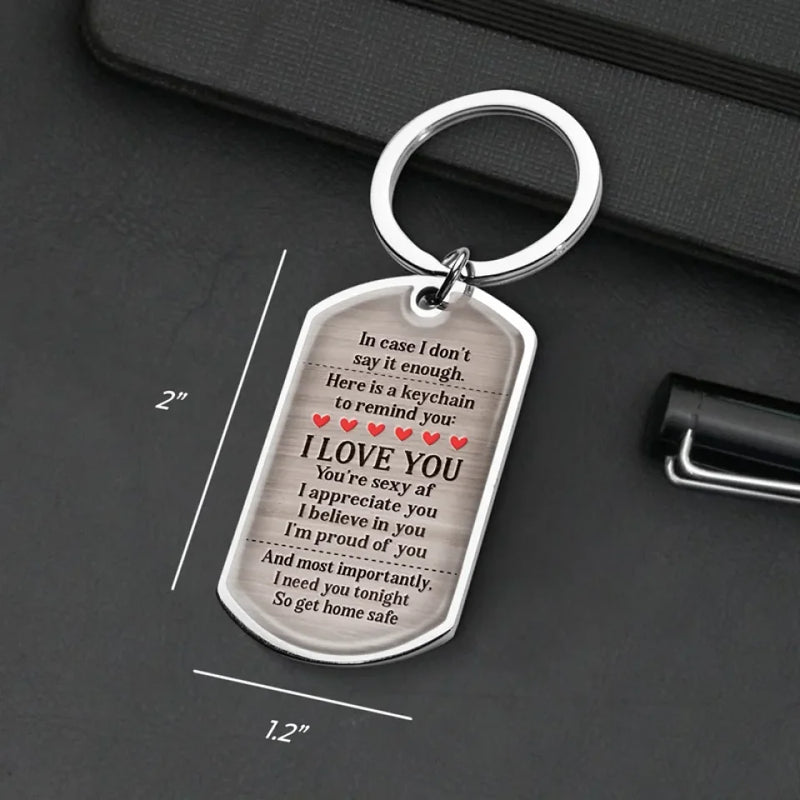 Custom Photo I Believe In You - Couple Personalized Custom Keychain - Christmas Gift For Husband Wife, Anniversary