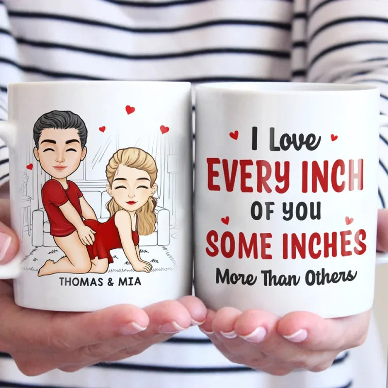 Every Day, I Love You More - Couple Personalized Custom Mug - Gift For Husband Wife, Anniversary