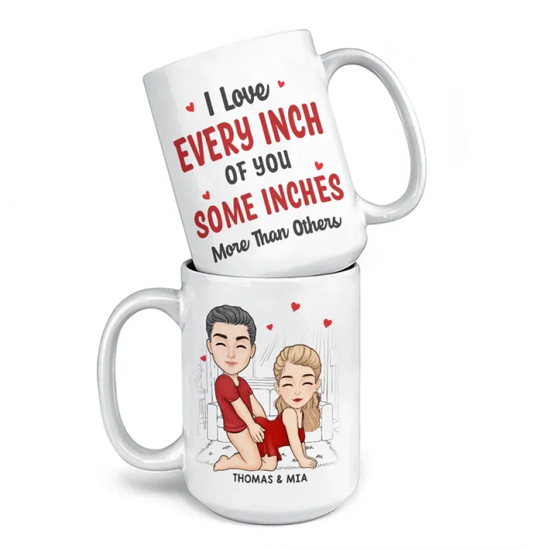 Every Day, I Love You More - Couple Personalized Custom Mug - Gift For Husband Wife, Anniversary