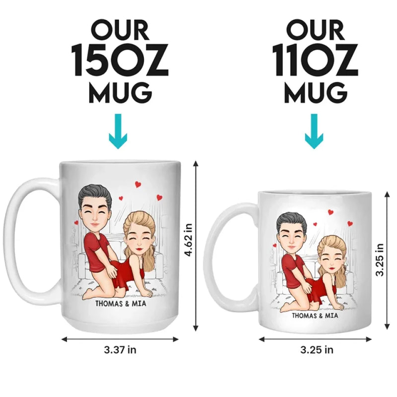 Every Day, I Love You More - Couple Personalized Custom Mug - Gift For Husband Wife, Anniversary