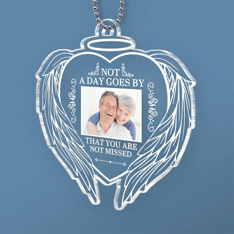 Custom Photo Your Light Will Shine On - Memorial Personalized Custom Car Ornament - Acrylic Custom Shaped - Sympathy Gift For Family Members