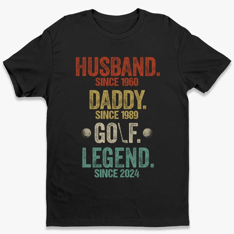 My Daddy Is Golf Legend - Family Personalized Custom Unisex T-shirt, Premium T-shirt, Hoodie - Gift For Dad, Sport Lovers, Sport Players