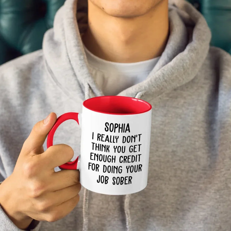I'm Not Joking - Coworker Personalized Custom Accent Mug - Gift For Coworkers, Work Friends, Colleagues