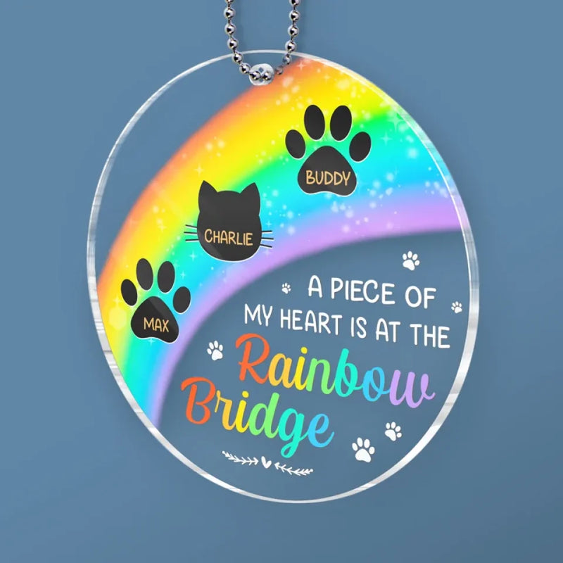 Much Loved Never Forgotten - Memorial Personalized Custom Car Ornament - Acrylic Custom Shaped - Sympathy Gift For Pet Owners, Pet Lovers