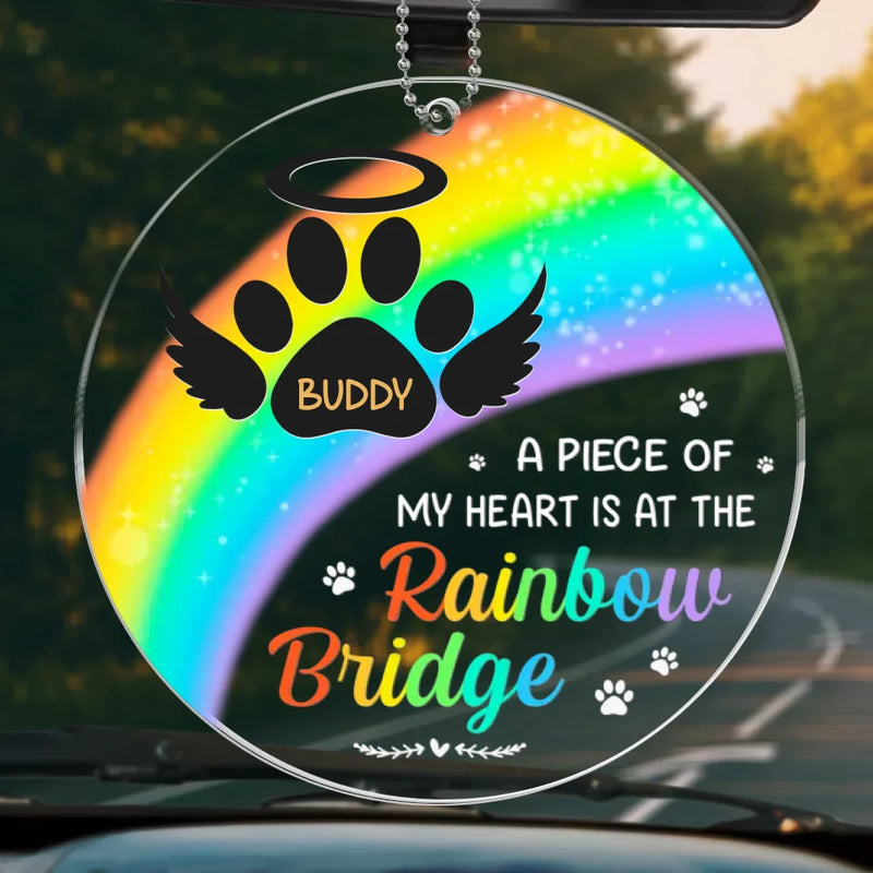 Much Loved Never Forgotten - Memorial Personalized Custom Car Ornament - Acrylic Custom Shaped - Sympathy Gift For Pet Owners, Pet Lovers