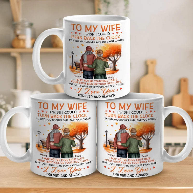 Our Love Story Is My Favorite Chapter - Couple Personalized Custom Mug - Gift For Husband Wife, Anniversary