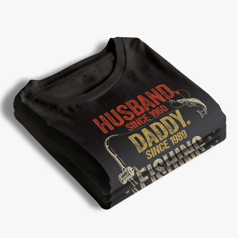With Dad, Every Fishing Trip Is A Big Adventure - Family Personalized Custom Unisex T-shirt, Premium T-shirt, Hoodie - Gift For Dad, Fishing Lovers, Fishermen