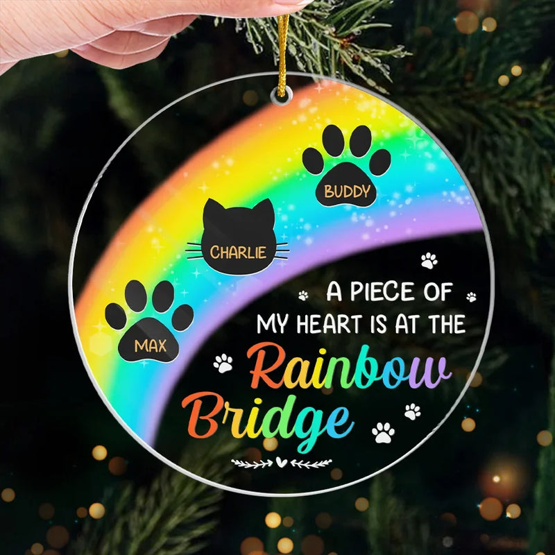 Remembering Our Beloved Friend - Memorial Personalized Custom Ornament - Acrylic Custom Shaped - Sympathy Gift For Pet Owners, Pet Lovers