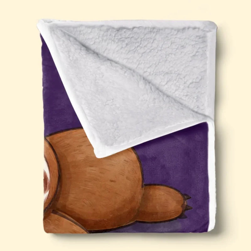 Do Not Disturb Mom Is Charging - Family Personalized Custom Blanket - Gift For Mom, Grandma