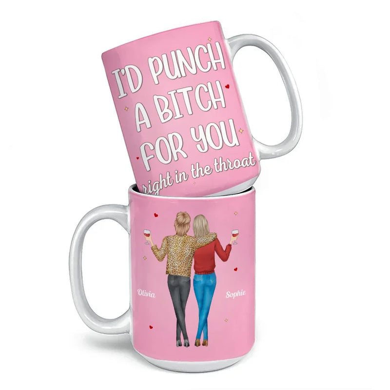 Partners In Crime For Life - Bestie Personalized Custom Mug - Gift For Best Friends, BFF, Sisters