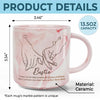 You’re The Hand I Reach For In Every Moment - Bestie Personalized Custom Marble Mug - Gift For Best Friends, BFF, Sisters