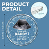 Custom Photo Keep Calm And Drive On - Family Personalized Custom Round Glass Ornament Car Hanger - Gift For Family Members