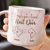 Far Apart, But Close At Heart - Bestie Personalized Custom Marble Mug - Gift For Best Friends, BFF, Sisters