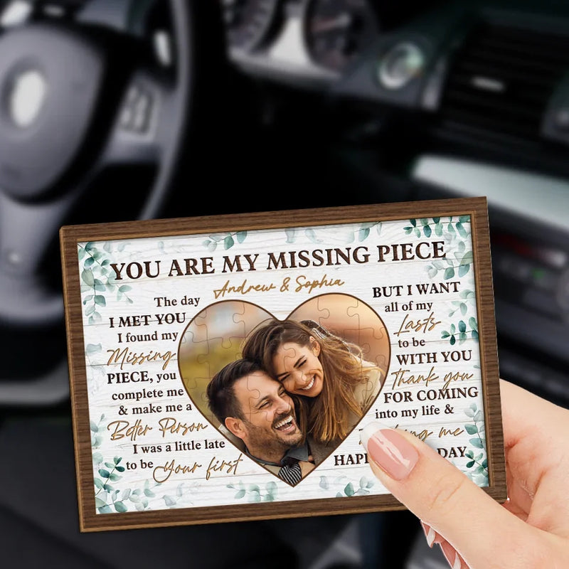 Custom Photo We Are Two Souls With One Heart - Couple Personalized Custom Car Visor Clip - Gift For Husband Wife, Anniversary