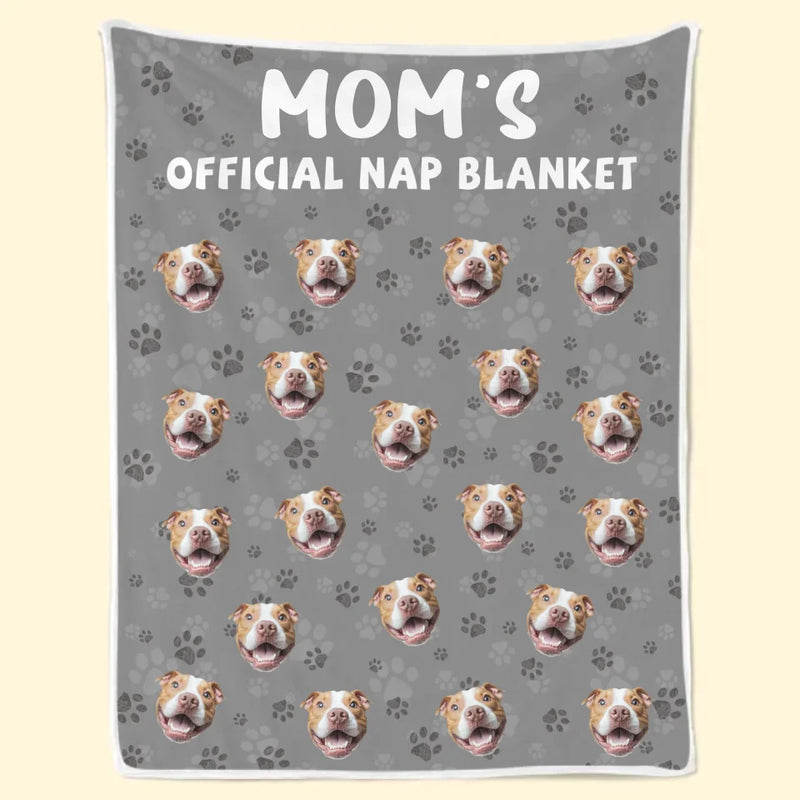 Custom Photo Official Nap Blanket - Dog & Cat Personalized Custom Blanket - Gift For Pet Owners, Pet Lovers