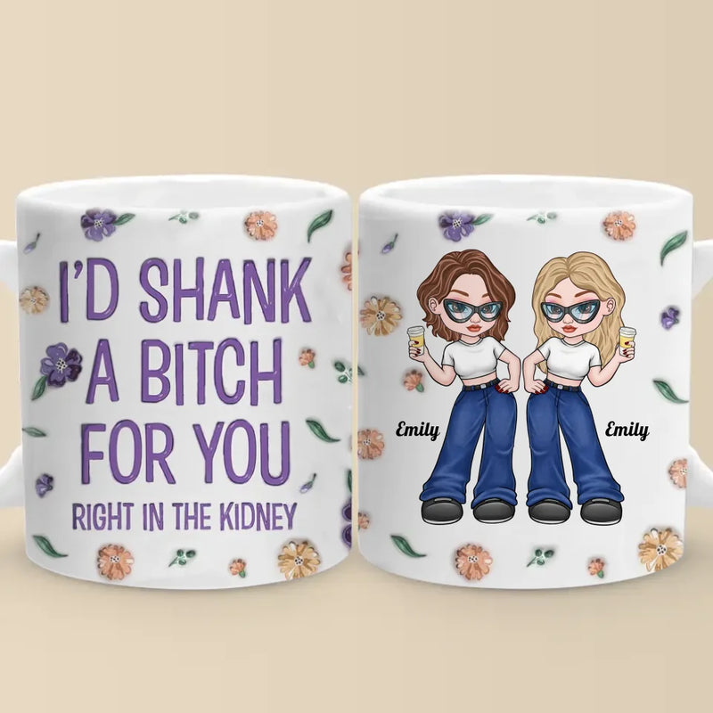 Soul Sisters, Always - Bestie Personalized Custom 3D Inflated Effect Printed Mug - Gift For Best Friends, BFF, Sisters