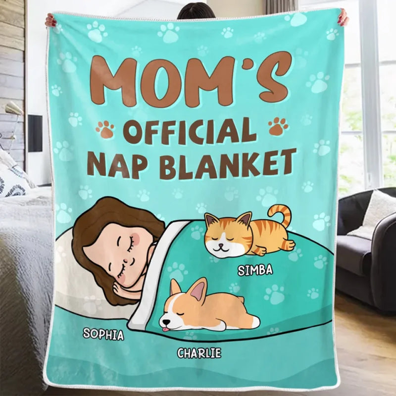 Eat, Sleep, Cuddle, Repeat - Dog & Cat Personalized Custom Blanket - Gift For Pet Owners, Pet Lovers