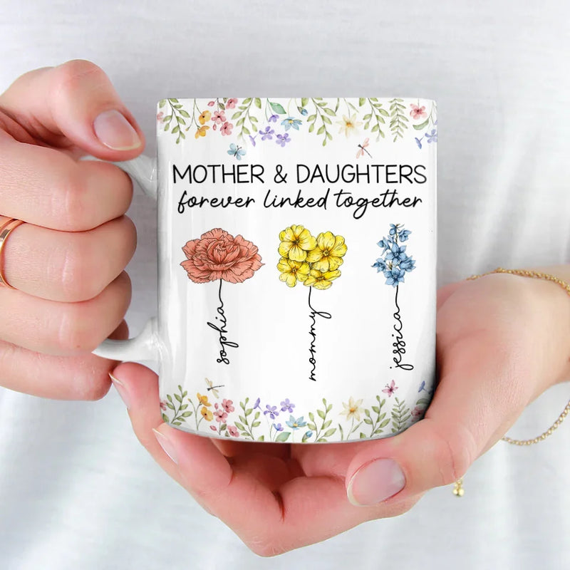 You’re The Sunshine That Helps Me Bloom - Family Personalized Custom Mug - Gift For Mom, Daughter