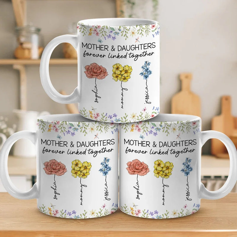 You’re The Sunshine That Helps Me Bloom - Family Personalized Custom Mug - Gift For Mom, Daughter