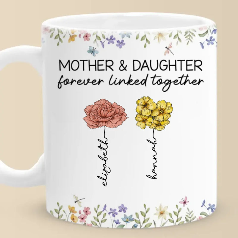 You’re The Sunshine That Helps Me Bloom - Family Personalized Custom Mug - Gift For Mom, Daughter