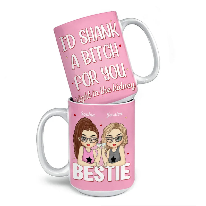 Forever Grateful For Your Friendship - Bestie Personalized Custom Mug - Gift For Best Friends, BFF, Sisters