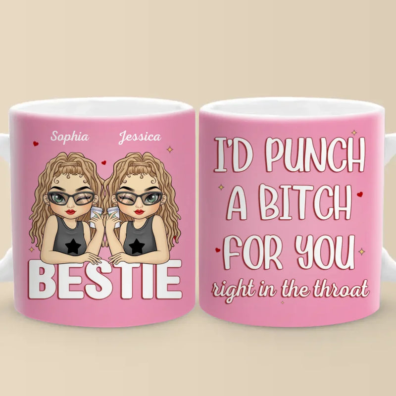 Forever Grateful For Your Friendship - Bestie Personalized Custom Mug - Gift For Best Friends, BFF, Sisters